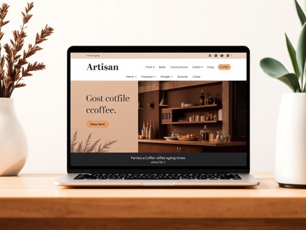 Coffee Shop website concept by Apex Web Studio